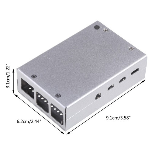 Für 4B Aluminium für Case RPI 4B Metall für Schale silber schwarz Gehäuse - Bild 8 von 9