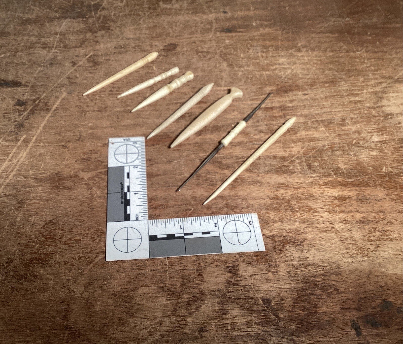 Antique Victorian Lot Bone Sewing Tools Awls, CrochetHook eBay