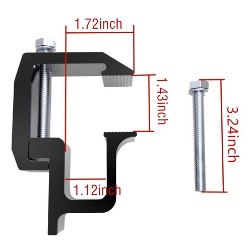 6X Mounting Clamps Truck Caps Camper Shell For Chevy Silverado Sierra 1500 2500 - Picture 8 of 9