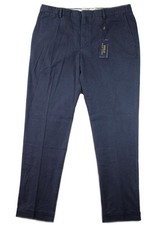 Polo Ralph Lauren Mens Chino Pants 38x34 Classic Fit Cuffs Straight Navy 148NEW