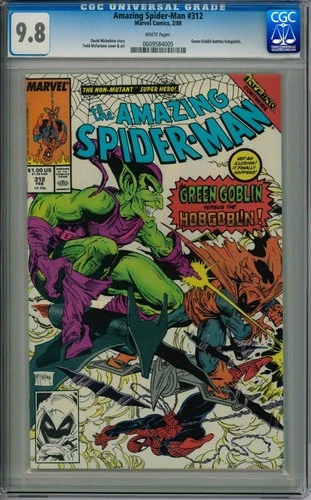 CGC 9.8 Amazing Spider-man #312 Todd McFarlane Art
