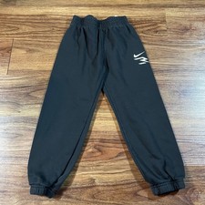 Nike 3Brand Boys Jogger Sweatpants Pants Size L 7 6-7 Years Black