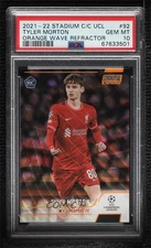 2021-22 Stadium Club Chrome UCL Orange Wave Refractor /25 Tyler Morton Rookie RC