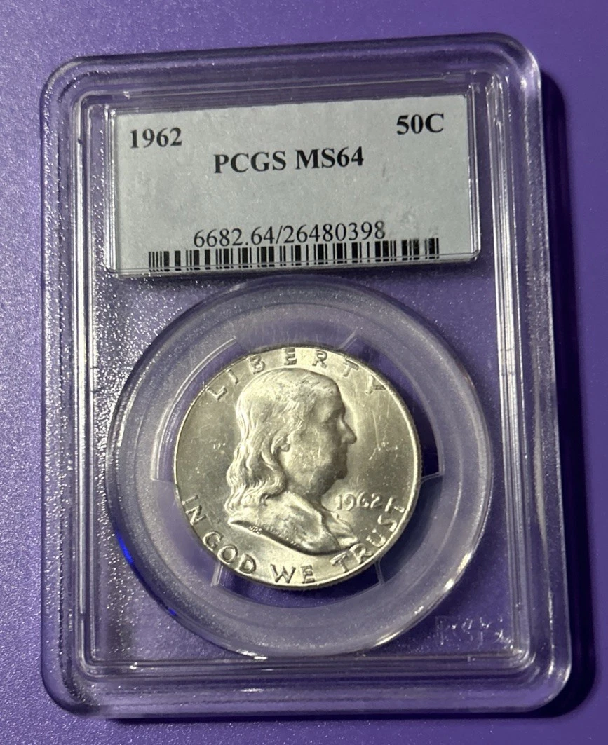 1962 Grade MS 64 Franklin Half Dollars (1948-1963) for sale | eBay