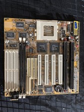 Vintage 486 PCI/ISA Motherboard Socket 3 TX Pro Chipset AT Untested