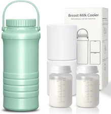 Portable Breast Milk Cooler, 22Oz Larger Capacity Breastmilk Chiller for Travel 