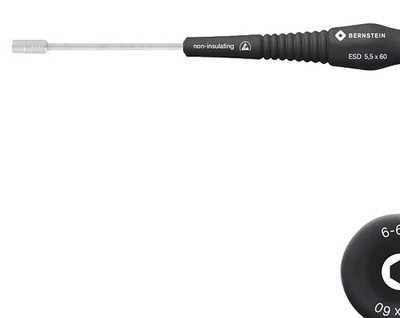 Screwdriver: precision; 6-angles socket; HEX 5.5mm; ESD - BRN-6-621 | EU Stock