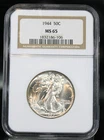 1944 Walking Liberty Half Dollar - NGC Certified MS65 !!