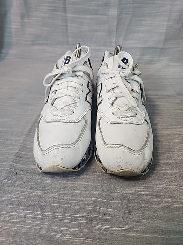 Vtg New Balance 574 Sneakers Women’s Size 8B White & Blue - Picture 2 of 9