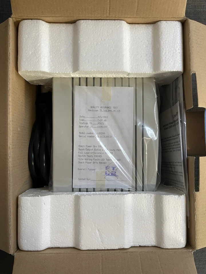 APC Line-R 1200 - LE1200 -Voltage Regulator & Power conditioner Never Used - Image 2 of 4