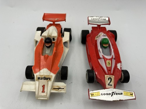 Matchbox Powertrack PT101 Ferrari F1 & PT102 McLaren F1 6 Volt Motors working