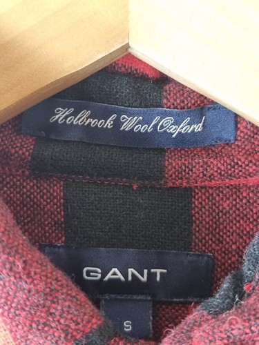 Gant Ladies Red & Black Check Warm Flannel Shirt Size Small Overshirt Shacket - Picture 6 of 10