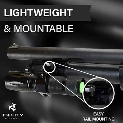 Trinity tactical flashlight for mossberg maverick 88 12-gauge pump
