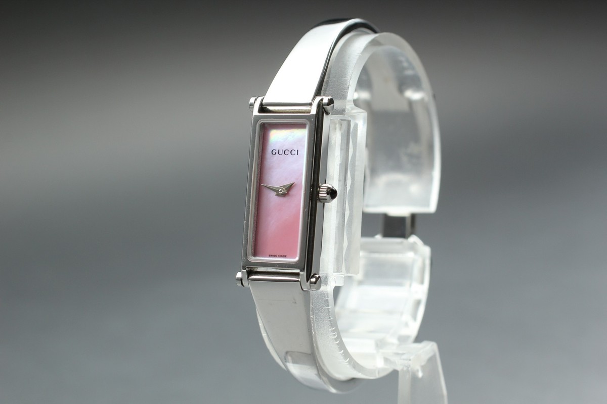 GUCCI Square face 1P Diamond Watches 1500L Stainless Steel
