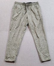 Zella Men's Green Jogger Pants Large Elastic Drawstring Waist Pockets Stretch