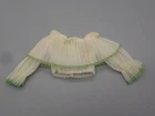 Vintage Superstar Barbie Shillman Green Trim Ruffle Blouse 1970's