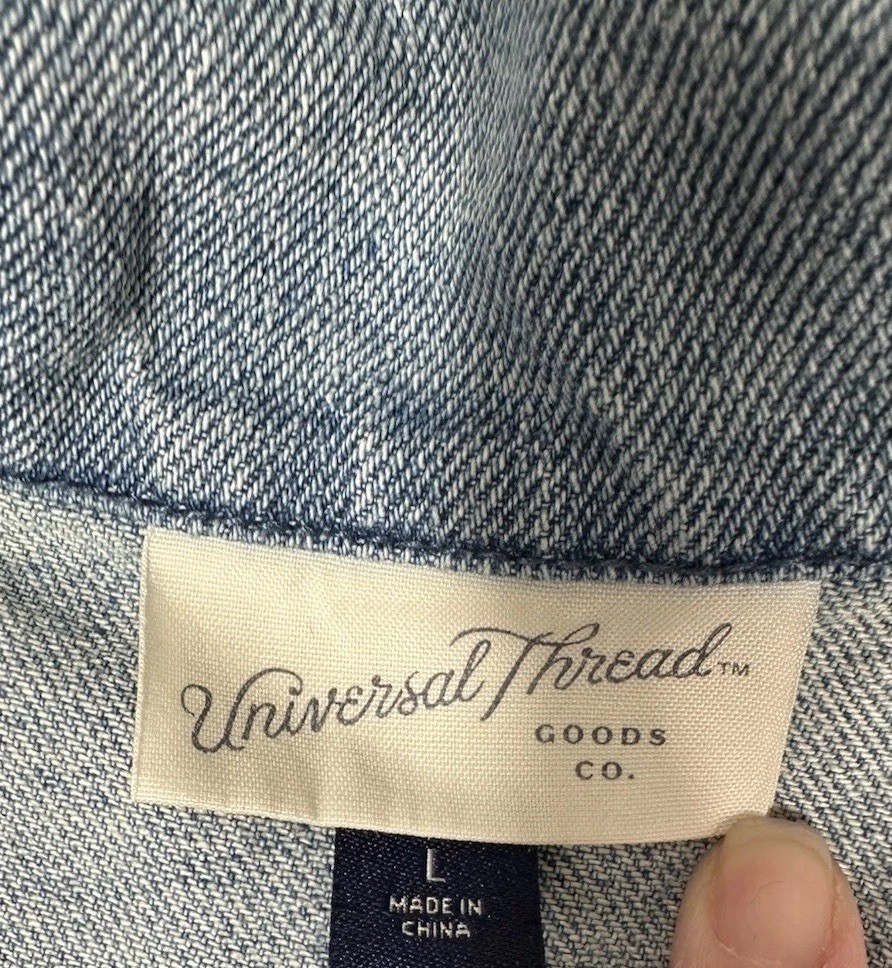 Universal Thread Jacket Womens Large Blue Utility… - image 7