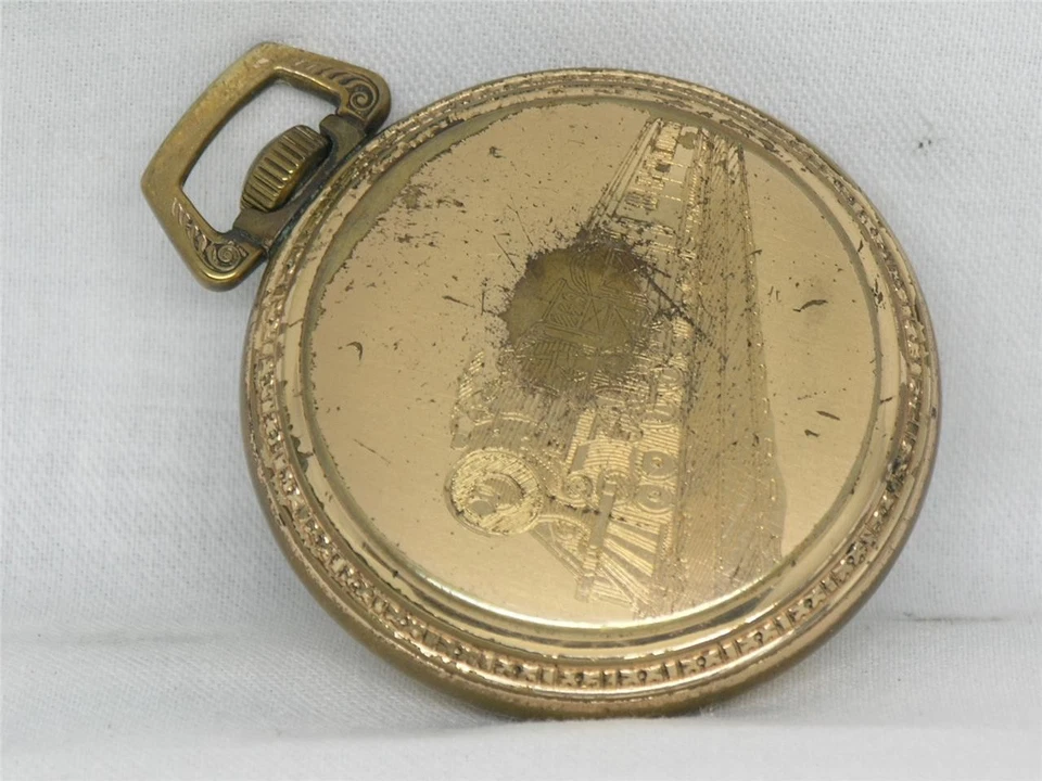 ANTIQUE 18 SIZE WALTHAM CONVERSION DIAL CHOO-CHOO CASE POCKET WATCH, RUNNING! - Image 4 of 4