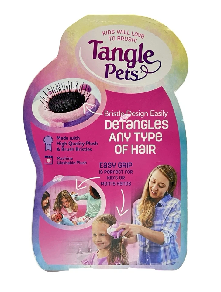 Tangle Pets Sparkles the Unicorn Detangling Brush Plush NIP - Image 2 of 4