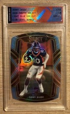 2020 Panini Select - Club Level Jerry Jeudy #256 Light Blue Prizm Die-Cut (RC)