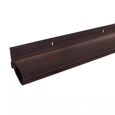 DB037 1.875 In. X 36 In. Vinyl Insert with Drip Cap Bronze Door Sweep