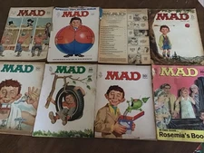 Lot Of 8 Mad Magazines From The 60s And 70s OLD Bad Condition Make Offer
