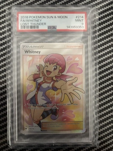 Fa/Whitney 214 - Pokemon Sun & Moon Lost Thunder Lost Thunder - PTCG PSA 9