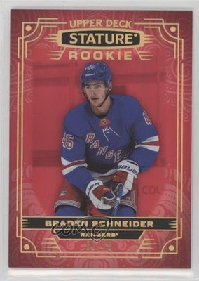 2022 Upper Deck Stature Rookies Red 62/75 Braden Schneider #163 Rookie RC 0y3o