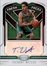 2019-20 Certified Fresh Faces Signatures #38 Tremont Waters Auto - BSK