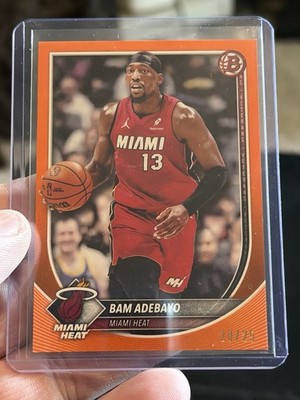 2025 Topps Bowman Basketball Bam Adebayo True Orange /25 Miami #89