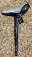 Mongoose BMX gray Bike Seat Saddle  25.4 Seatpost child jr size Bike Seat