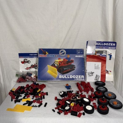 Fisher Technic Bulldozer 4 Models Basic Educational Toy Fischertechnik Lot