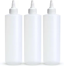 BRIGHTFROM Condiment Squeeze Bottles, 8 OZ Empty Squirt Bottle with Twist