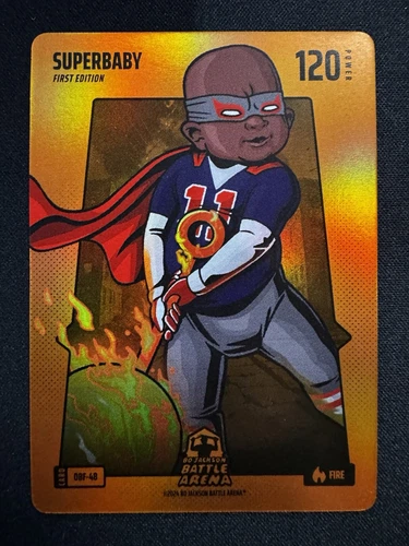 2024 Bo Jackson Battle Arena SUPERBABY "Rafael Devers" Orange Battlefoil Fire SP