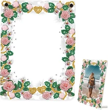 5D Diamond Art Painting Kits Photo Frame with Stand, Special Shape THK001 