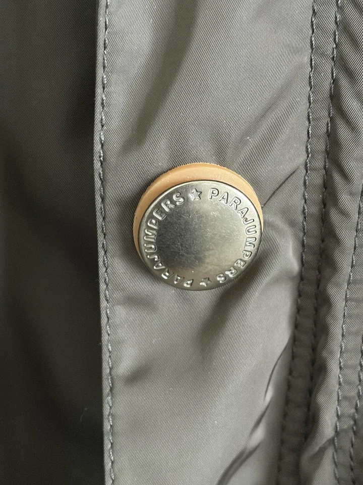 PARAJUMPERS Masterpiece Series Charcoal Gray Full Zip Jacket Slim Fit XL L - Image 4 of 4