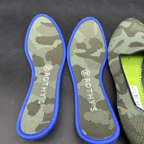 Rothy's The Loafer Womens Size 8 Olive Camo Green Round Toe Flat Shoes RETIRED - Picture 8 of 11