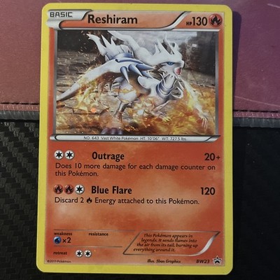 Reshiram BW23 Holo Promo Black And White Promo Pokemon
