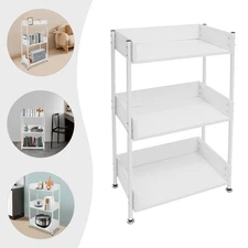 3 Tier Portable Bookshelf Bookcase For Small Space Dorm Open 3 Shelf Display USA