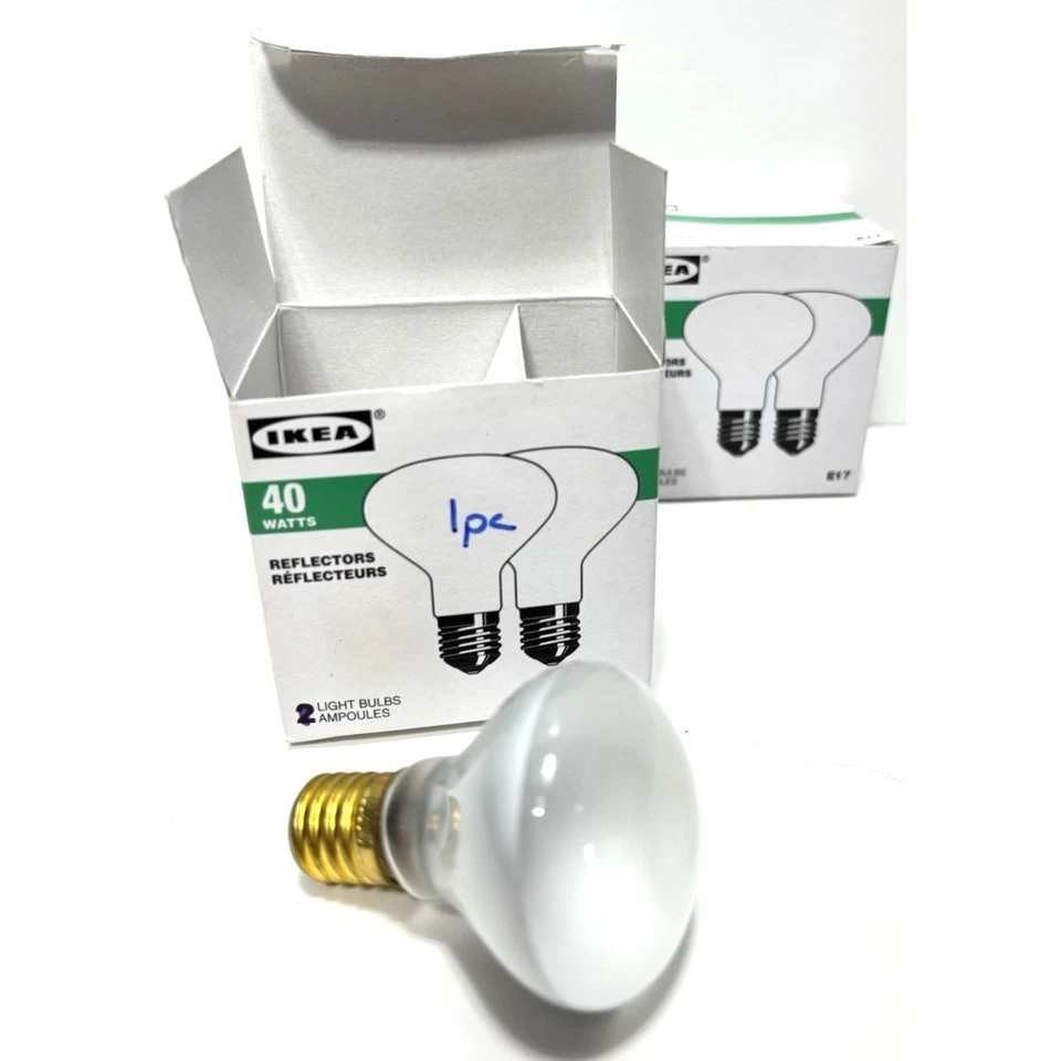IKEA 5pc 40W Reflector LED Bulbs E17 Candelabra Base One Box Missing 1 Bulb - Image 3 of 4