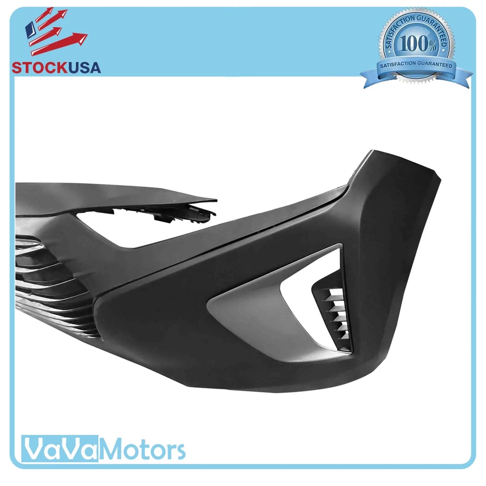 For 2017 2018 2019 Hyundai Ioniq Front Bumper Grilles Fog Cover Assembly Set  - Image 4 of 4