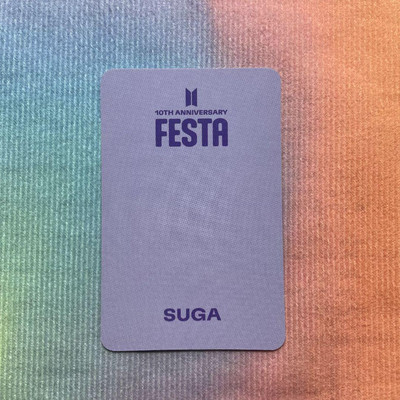 Lounge BTS FESTA ARMY 10 Weeks Yoongi Limited Trading Card Lounge BTS FESTA ARMY 10 Weeks Yoongi Limited Trading Card