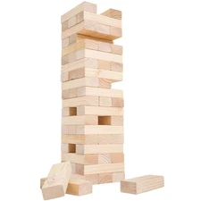 Giant Wood Block Stacking Game Jumbo Pine Wood Blocks Outdoor Backyard Entertain