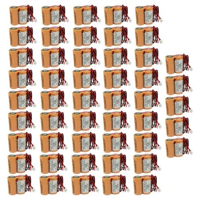 50pcs for Mitsubishi MR-BAT6V1 2CR17335A WK17 6V 1650mAh Battery with Plug New