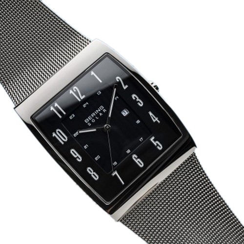 Bering Time Caja Acero Inoxidable Plateada Pulida, Reloj Solar Hombre 16433-002 - Imagen 4 de 4