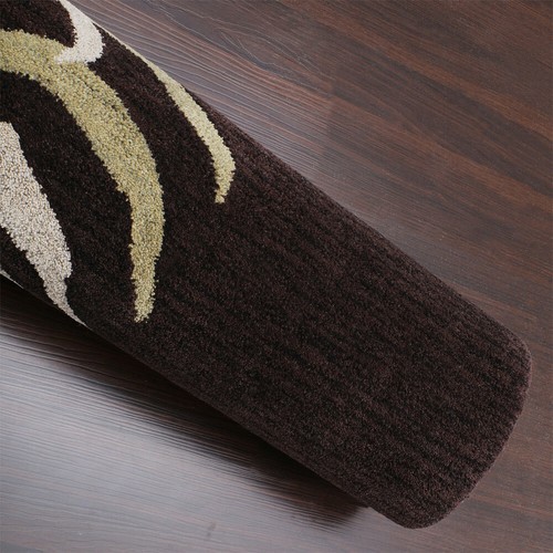 Eco-Friendly Hand Tufted Wool Area Rug Floral Brown BBH Homes BBK00666 - Picture 9 of 9