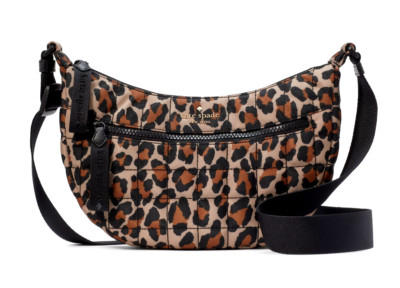 New Kate Spade Camden Quilted Spotted Leopard Sling Bag