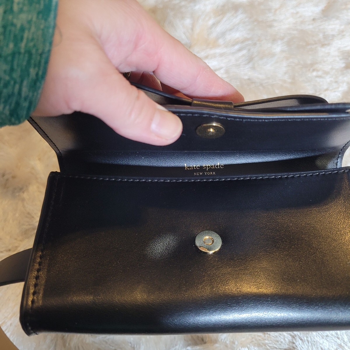 Kate Spade Bow Belt Bag Adjustable Leather L/XL Black Amazon.com: Kate Spade New York Women main image 3