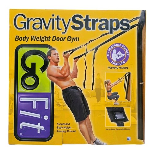 NEW Go Fit Gravity Straps Bodyweight Door Gym Suspension Trainer- TRX Concept
