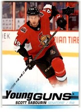 2019-20 Upper Deck Young Guns Scott Sabourin* Rookie #220 Ottawa Senators